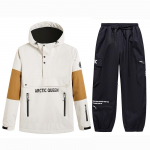 Uus Skiwear kapuuts Meeste ja naiste lumelaua suusakapuuts Tuulekindel soe suusajope p&uuml;kste komplekt XS