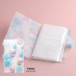 120 Slots Nail Art Kleebised Album T&uuml;hi hoiuraamatukogu Veekleebised