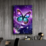 5D isetehtud teemantmaal Sinine unistus liblikas ristpistes komplekt Teemanttikandiga mosaiikkunst Pilt kividest kaunistus kingitus Full Round 20x30cm