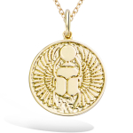 Les Tr&eacute;sors De Lily [R5170] - Pendentif Plaqu&eacute; Or 'Cl&eacute;opatra' dor&eacute; (scarab&eacute;e) - 18 mm kuld