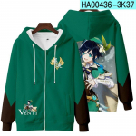 Genshin Impact Cosplay kost&uuml;&uuml;m Mona Kaeya Klee Diluc Venti Paimon Zhongli Keqing Ganyu Unisex 3D t&otilde;mblukuga kapuutsiga riided S
