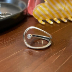 FOXANRY tempel kihlas&otilde;rmused naistele paaridele uus mood Loomingulised &otilde;&otilde;nsad geomeetrilised k&auml;sitsi valmistatud s&uuml;nnip&auml;evapeo ehted kingitused 17mm h&otilde;be