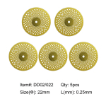 5 tk hambaravi teemantketas kahepoolne teraline l&otilde;ikamine DD02-022-5pcs