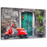 L&otilde;uendiprindiga Vespa t&otilde;ukeratas Toscana 60x40 mitmev&auml;rviline