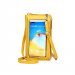 Naiste kott Multifunktsionaalne mobiiltelefonikott Naiste Crossbody kott Moodne Suure mahutavusega v&auml;ike kott One Size kollane