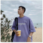 Meeste l&uuml;hikeste varrukatega T-s&auml;rgid Graafilise tr&uuml;kiga Mood Poole varrukatega T-s&auml;rgid Meeste Riided Vabaaja T-s&auml;rgid Meeste Suvised Korea retro Topid M must