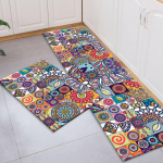 Boho k&ouml;&ouml;givaip Vintage sissep&auml;&auml;su veranda p&otilde;randamatid Abstraktsed geomeetrilised vannitoa uksematid Elutoa magamistoa p&otilde;randamatid 40x60cm