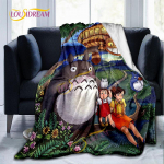 Totoro Cartoon Home Multi Size tekk Kodukontor Laste uinakutekk Soe tekk Matkapikniku matt. 150cm x 180cm