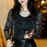 Naiste seksikas l&auml;bipaistev v&otilde;rkpluus, pikkade varrukatega l&auml;bipaistev, s&auml;rav elegantne s&auml;rk, mood topsid M