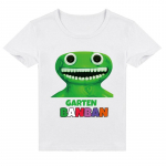 Garten of Banban Casual T-s&auml;rgid Unisex Suvised Laste Spordiriided V&auml;ikelapsed Lapsed L&uuml;hikesed varrukad Multikad Tr&uuml;kitud T-s&auml;rgid Topid Beebipoistele Grilid 100cm valge