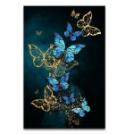 P&otilde;hjamaade stiilis v&auml;rviline liblikas l&otilde;uendimaal Abstraktsed loomad Kunstiteosed Plakatid ja tr&uuml;kised Seinakunstipildid elutoa sisekujunduseks 20x30cm