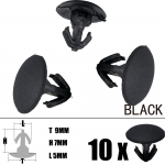 10x tagumise ukse tihendi trimmiklambri kinnitusklambri neet Nissan X-trail T32 osade tarvikud 2019 2018 2017 2016 2015 2014 2013 10pcs