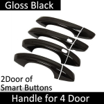 Volkswagen VW Golf 7 Mk7 2013~ l&auml;ikiv must nutikas uksek&auml;epideme katte kleebised trimmi auto kaitsvad tarvikud 2014 4Handle 2 Buttons black