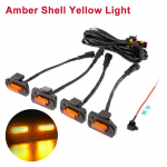 4 tk / komplekt auto esikapoti iluv&otilde;re valguse Raptor LED tulev&otilde;re LED tuled sobivad Toyota Tacomale Amber Shell Yellow