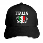 Itaalia Itaalia Itaalia lipp Boutique Pesapallim&uuml;ts Unisex Print Reguleeritav Hip Hop Mood Lahedad Snapback M&uuml;tsid Must One Size