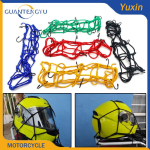 Universal Motorcycle 6 Hooks Luggage Net Bike Hold down Fuel Tank Luggage Mesh Web Bungee Black Helmet Bike Tank Car must