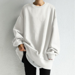 S&uuml;gis- ja talvetemperamendiga Korea naiste pullover, avar naiste kampsun 5XL valge