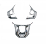 Rooli kaane nuppude kaunistuste kleebised logo embleemi m&auml;rk kroomitud kaunistustarvikud Peugeot 2008 208 2014 - Matte Silver