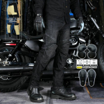 Mootorratta teksad meestele + retro stiilis vabaaja &otilde;hukesed mootorrattap&uuml;ksid + kevlari rebenemiskindlad kulumiskindlad ja kukkumiskindlad p&uuml;ksid 4XL must