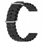Ocean Band Samsung Galaxy kellale 4 5 44 mm 40 mm 5 pro 45 mm silikoonist spordirihm 20 mm 22 mm k&auml;ev&otilde;ru galaxy 4 klassikaline 42 mm 46 mm 22mm watch band must