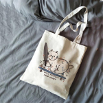 Harajuku vabaaja l&otilde;uendist ostukott Mood naised Multikas kass Harajuku gooti kandikott Retro naiste &uuml;he &otilde;laga ostukott 24*26cm