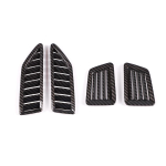 4 tk/komplekti auto armatuurlaud kliimaseadme v&auml;ljalaskeava raami katte trimm sobib Ford Ranger Wildtrak 2015- auto interj&ouml;&ouml;ri jaoks Carbon Fiber Style black