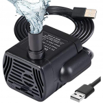 Akvaariumipump V&auml;ike USB miniveepump 200L/H sukelpumbaga tiigi purskkaevupump Akvaariumipump tiigi purskkaevu akvaariumi jaoks 3 5-9V 1-3W kaabel 1 4m 4x3x3cm