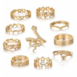 Loomade ehteid, mao kujuga 10-osaline s&otilde;rmusekomplekt kuld