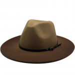 Uued naiste meeste villane vintage Trilby vildist Fedora m&uuml;ts laia &auml;&auml;rega Gentleman Elegantne gradient kuninglik sinine naiste talvedž&auml;ssim&uuml;tside jaoks 56-58CM