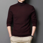 S&uuml;gis- ja talvine kilpkaelusega džemprid meeste kudumid paksem s&auml;rk aluspesu topid M must