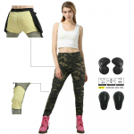 LOONG+BIKER+Mootorrattateksad+Naiste mootorrattap&uuml;ksid+Kevlari rebenemiskindlad rattas&otilde;idu- ja kukkumiskindlad p&uuml;ksid M armee roheline v&auml;rv