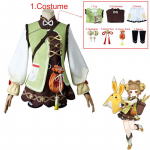 Halloweeni Loli Yaoyao Cosplay kost&uuml;&uuml;m, sealhulgas peakatted, sokid, Fanny Pack, sobivad t&auml;iskasvanutele ja lastele, anime esinemiskost&uuml;&uuml;mid XXXL