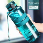 1L 1,5L 2L spordiveepudel, suure mahutavusega Fitness Outdoor Keskkonnas&otilde;bralikust plastist kaasaskantav 500 ml shakeriga veepudel BPA-vaba