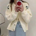 S&uuml;gisene magus kardigan mood vabaaja pikkade varrukatega O-kaelusega jakk Tikand Triibuline kampsun mantel Talvine kootud lahtised topid 29492 One Size roheline