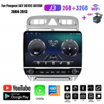 Peugeot 307 307CC 307SW 2001-2013 jaoks koos nupunupuga 10-tolline autoraadio Multimeedia Carplay 2Din stereoheli Android Video 2+32GB