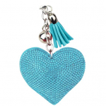 Kunstnahast samet Love Heart ripats auto v&otilde;tmehoidja kott rippuv ornament punane