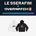 LE SSERAFIM X OVERWATCH Kapuutsiga pusa OG versioon BLACK / L size