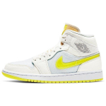 Air Jordan 1 Mid SE Voltage Yellow Naiste tossud Valge Sail Hele-Voltage-Yellow-2 DB2822-107 36.5