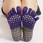 Five Fingers Jooga Sokid Silikoonist Libisemisvastased Puuvillased Pilates Sokid Naiste Hingavad J&otilde;usaal Fitness Jooksutants Spordisokid