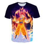 2023. aasta laste multifilmi T-s&auml;rk Laste Dragon Ball Z T-s&auml;rk Laste Anime riided vanuses 3&ndash;14, l&uuml;hikeste varrukatega topp. Kids Height 100 cm