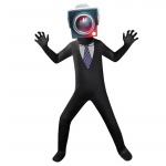 Skibidi WC kost&uuml;&uuml;mim&auml;ng Cosplay K&otilde;lar Mees TV Mees Body Jumpsuit mask Cosplay Halloweeni Kost&uuml;&uuml;mid Meestele Lapsed 110