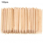 100 tk Nail Art Cuticle Pusher Remover Orange Wood Stick pedik&uuml;&uuml;ri manik&uuml;&uuml;ri t&ouml;&ouml;riist
