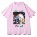 Uued Genshin Impact Furina T-s&auml;rgid Anime Game Print T&auml;navar&otilde;ivad Unisex Naiste mood T-s&auml;rk Puhas 100% puuvillane T-s&auml;rgid Topid R&otilde;ivad L