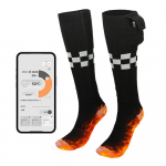 Elektrilised soojendusega sokid meestele Naistele APP Control Laetavad soojendussokid Battery Power Winter must