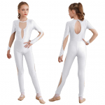 Lapsed, t&uuml;drukud, iluuisutamine, v&otilde;imlemine, tantsuetendus, kost&uuml;&uuml;m, pikkade varrukatega Unitard body 7-8 Years