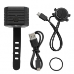 2-&uuml;hes jalgratta signaallamp Laetav USB-laadimis-LED jalgrattavalgusti 120 dB Horn7 režiimiga MTB m&auml;gijalgratta esilatern jalgrattas&otilde;iduvarustus 1pc