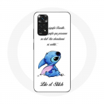 &Uuml;mbris Xiaomi Redmi Note 11S Lilo ja Stitch Ohana Quote White jaoks