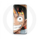 &Uuml;mbris Samsung Galaxy A8 Plus One piece Manga Luffy jaoks