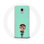 &Uuml;mbris Samsung Galaxy A8 2018 BTS TinyTAN Animation Jimin jaoks