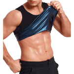 Saunakost&uuml;&uuml;m meestele Waist Trainer Higivest Body Shaper Pullover Treeningvormimisriided Tankid Kuumust p&uuml;&uuml;dev Pol&uuml;meerne Saunas&auml;rk Treenings&auml;rk XL
